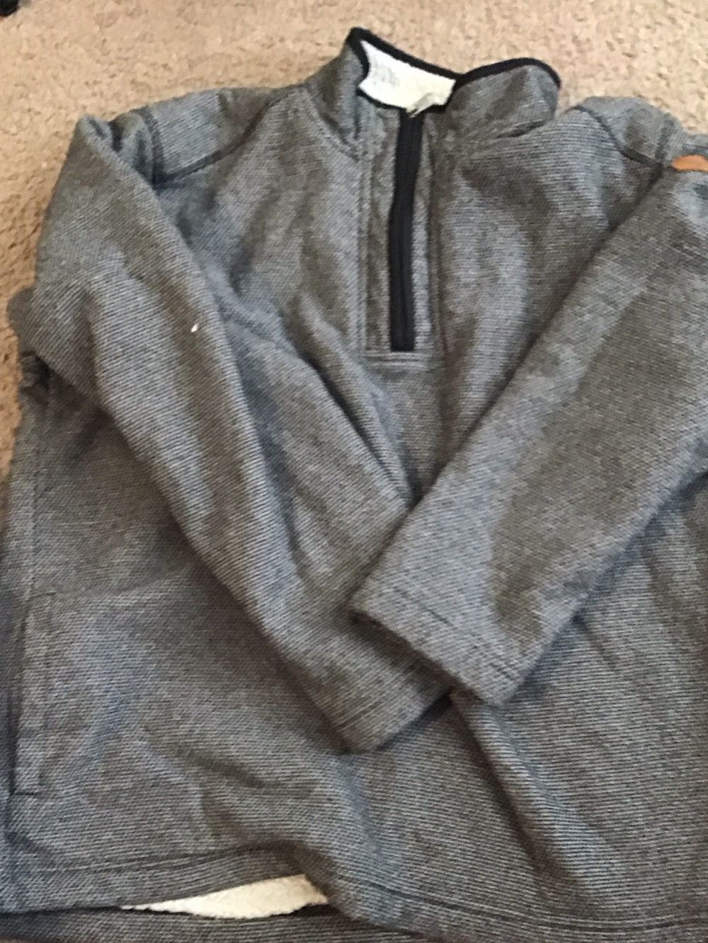 Orvis Men's Heather Gray Half-Zip Pullover Sweater